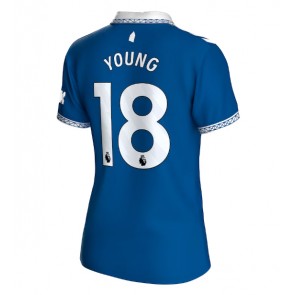 Everton Ashley Young #18 Domaci Dres za Ženska 2023-24 Kratak Rukavima